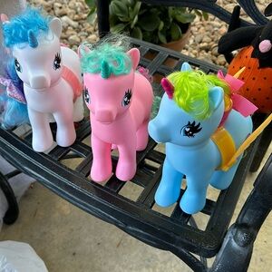 vintage My Little Pony Unicorn Figurines set of 3